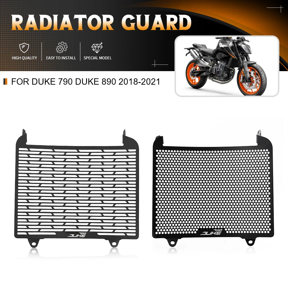 

For DUKE 790 DUKE 890 2018 2019 2020 2021 Motorcycle Radiator Grille Guard Protection Cover Protetor Accessories Radiator Guard