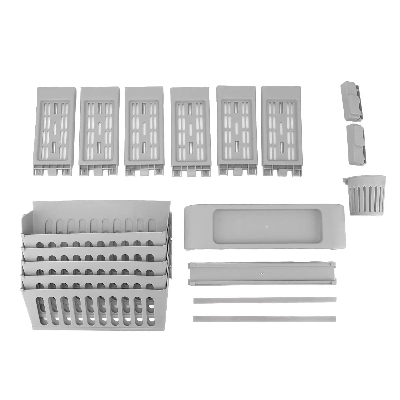 

6 Tier Large Capacity Slim Bookshelf Multifunctional Storage Rack with Wheels Home Library Organizer Rolling Design