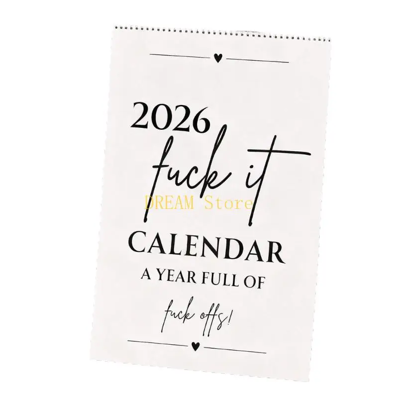 

2026 Offensive Desk Monthly Calendar Planner 12 Month from Jan to Dec 28.5x21cm best sale
