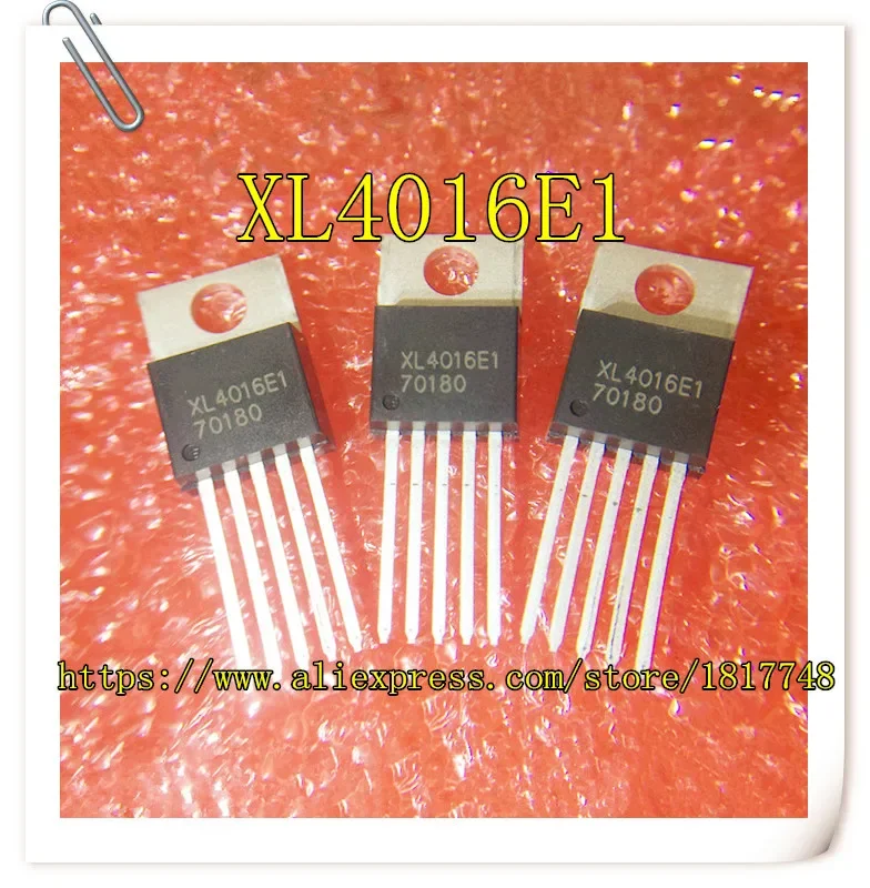 10PCS/LOT XL4016E1 XL4016E XL4016 4016 40V 80A TO220-5 Step-down IC DC-DC