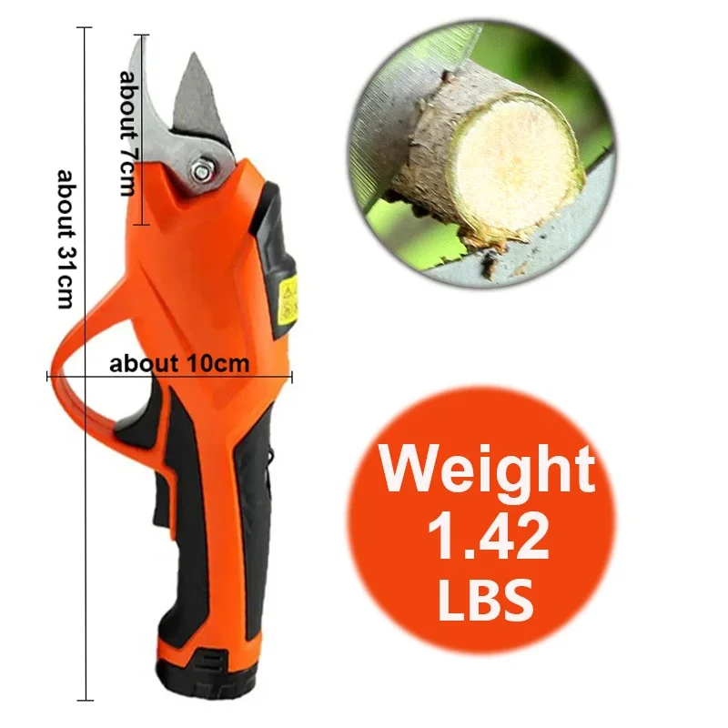 

Electric Pruning Shears for Gardening 3.6V Cordless Garden Scissors Max 12mm Cutting Diameter Tree Branch Trimmer Garden Tools