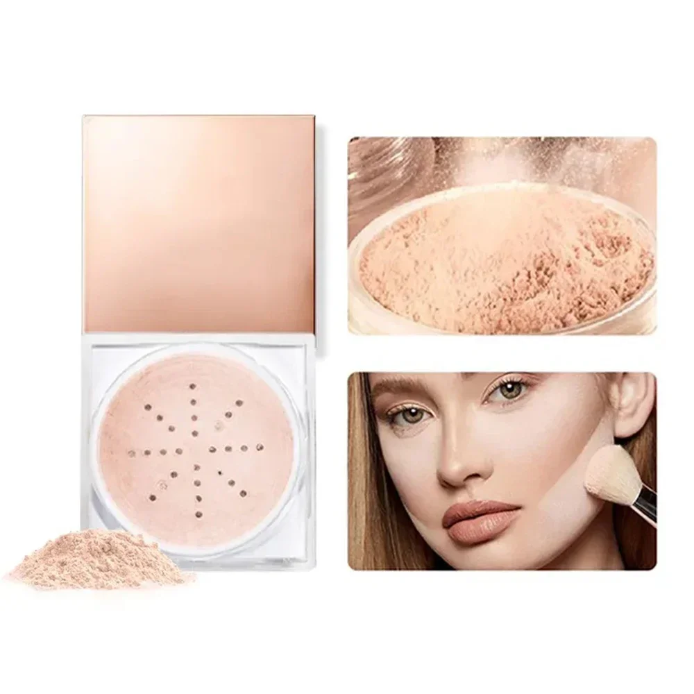 Vegan Matte Makeup Setting Powder Private Label Natural Oil Control Long-lasting Light Concealer Loose Powder Custom Logo