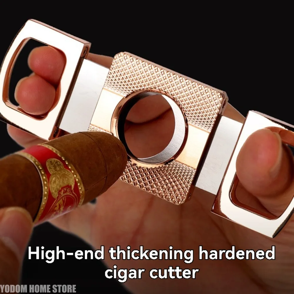 Classic Metal Shear Cigar Cutter Stainless Steel Cutting Tool Portable Cigar Clipper Gift & Cigar Accessory