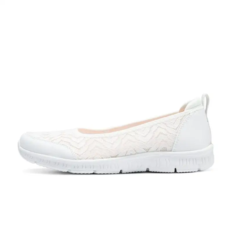 

Skechers Casual Shallow Mouth Flats Mesh Breathable Lightweight Women's Shoes Daily Work Clothing Shoes 100686-Wht