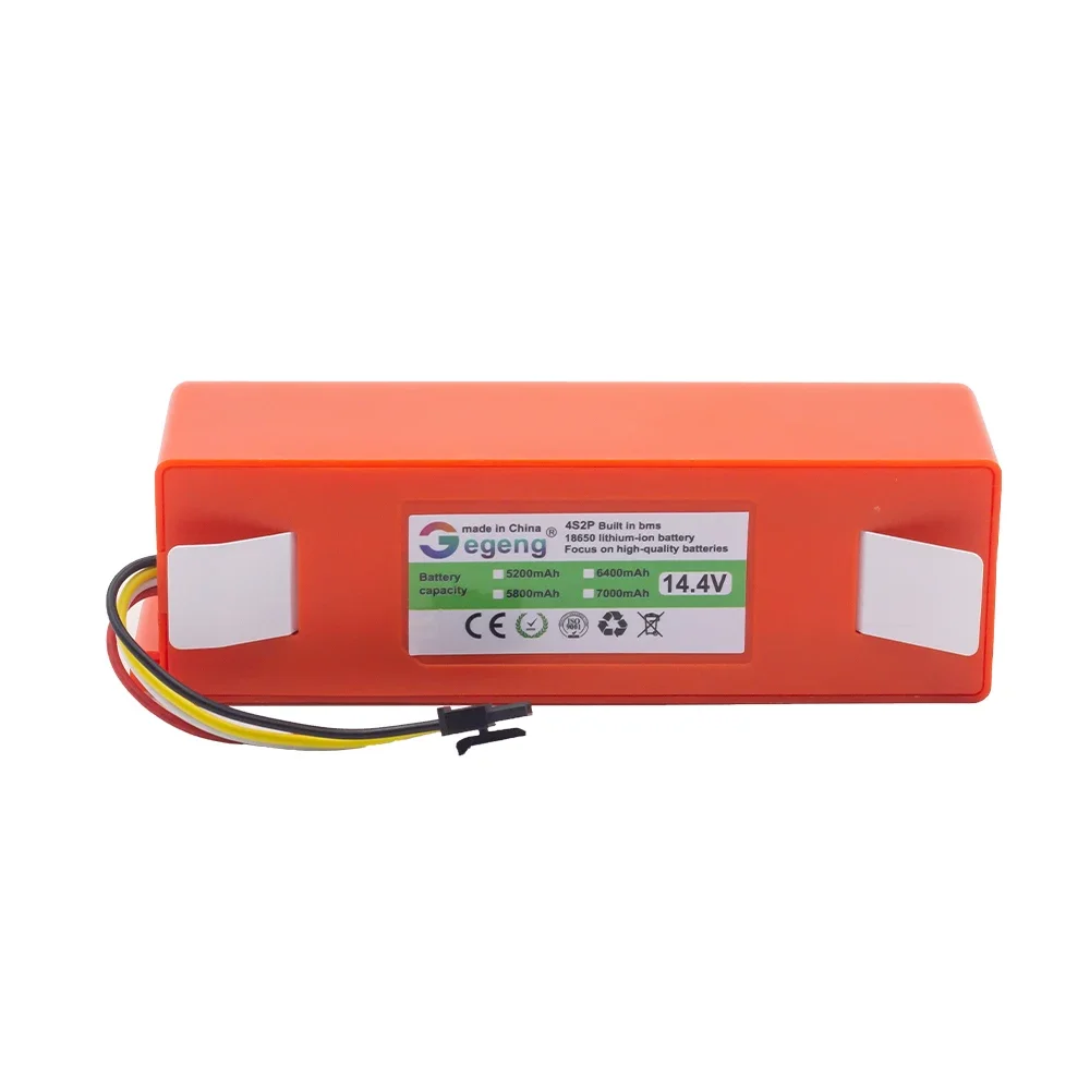 14.4V 7000mAh li-ion Battery Vacuum Cleaner accessories for xiaomi mi SDJQR01RR SDJQR02RR SDJQR03RRE35 Xiaowa C10 E20 E35 Robot