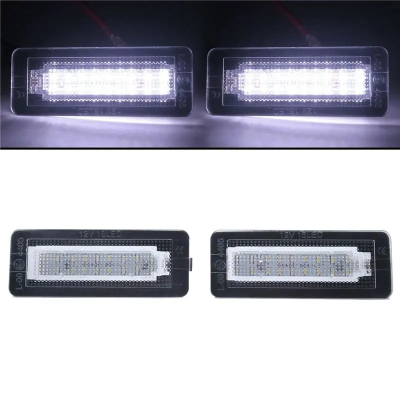 Authentic 4X Car LED License Plate License Plate Light For Smart Fortwo W450 W451 W453 view 5