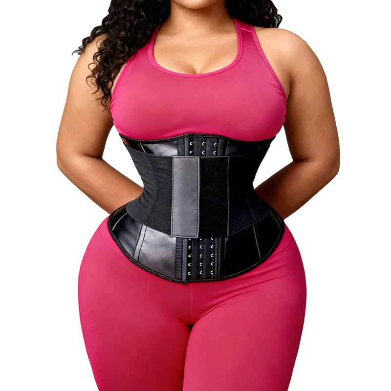 Kolumbianischer Fajas-Taillentrainer aus Kunstgummi mit Ziehriemen, Bauchweggürtel, schlankmachender Bauchkontrollgürtel, Body Shaper