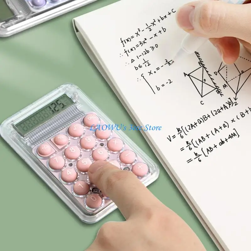 

Y8AD Mechanical Switch Calculator 8 Digit Large LCD Display and Mechanical Buttons