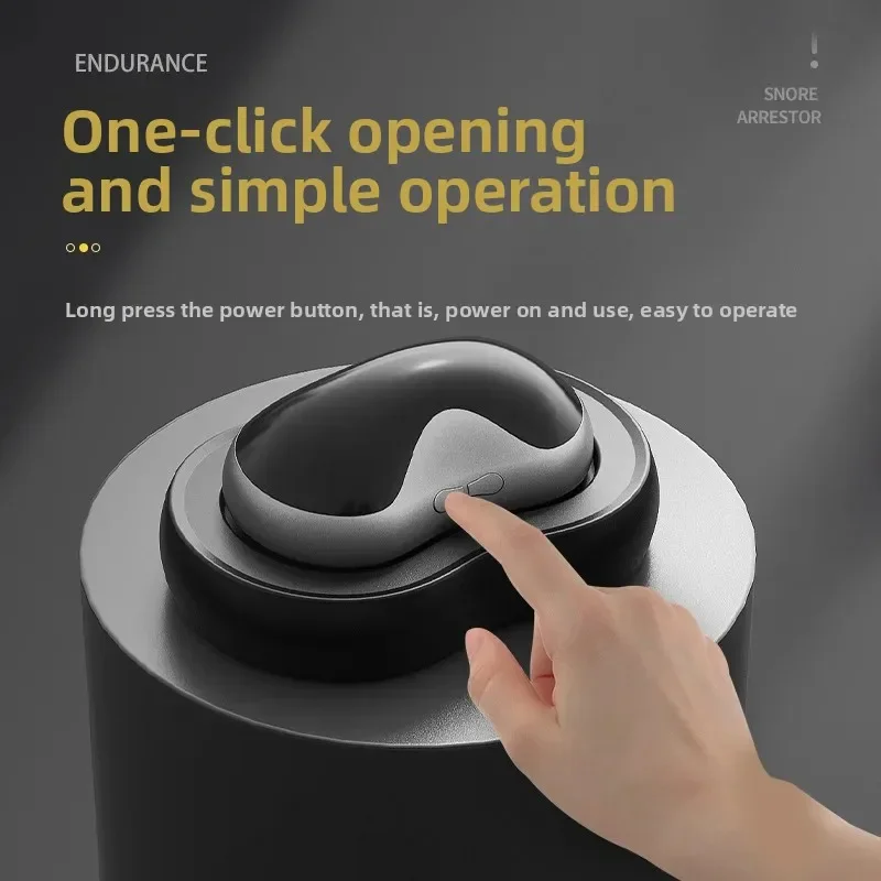 Electric Smart Anti-Snoring Device Wireless Snore Stopper Noise Reduction Sleep Aid Safe Comfortable for Better Night Sleep