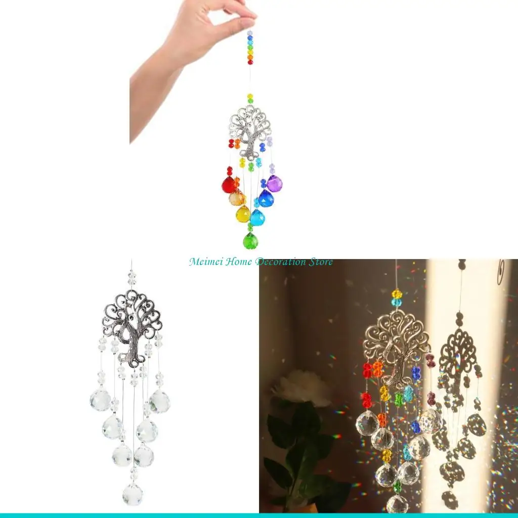 

H7BF Crystal Sun Catcher Украшение Подвеска для оконных садовВечеринкиСвадьба Рождество