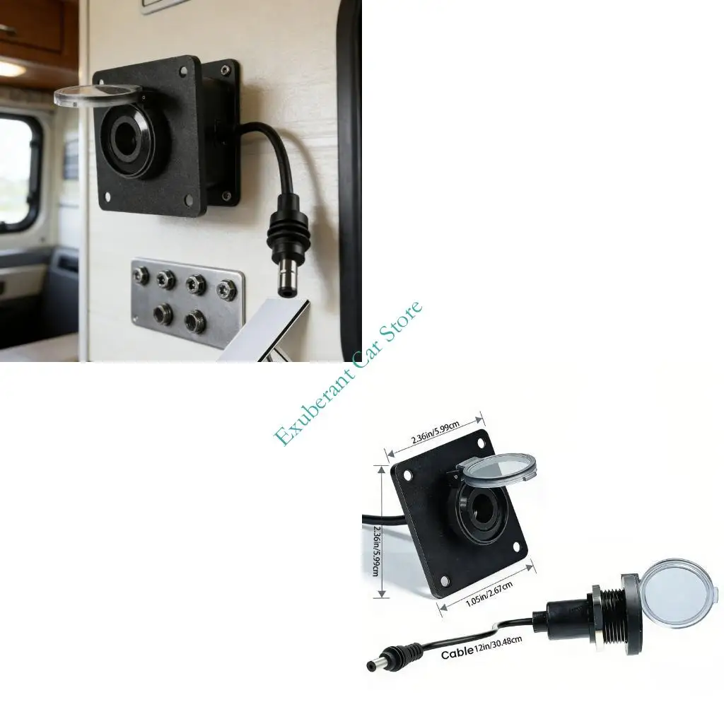 Weather Resistant Power Socket 12V 5A Power Supply Module for Satellite Mini Designed for Marine & Off Use