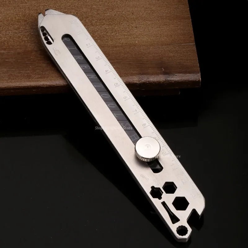 10 in 1 Stainless Steel Utility Knife Leather Tools DIY Leather Cutting Knife Industrial Grade Disassembly Assembly Leathercraft