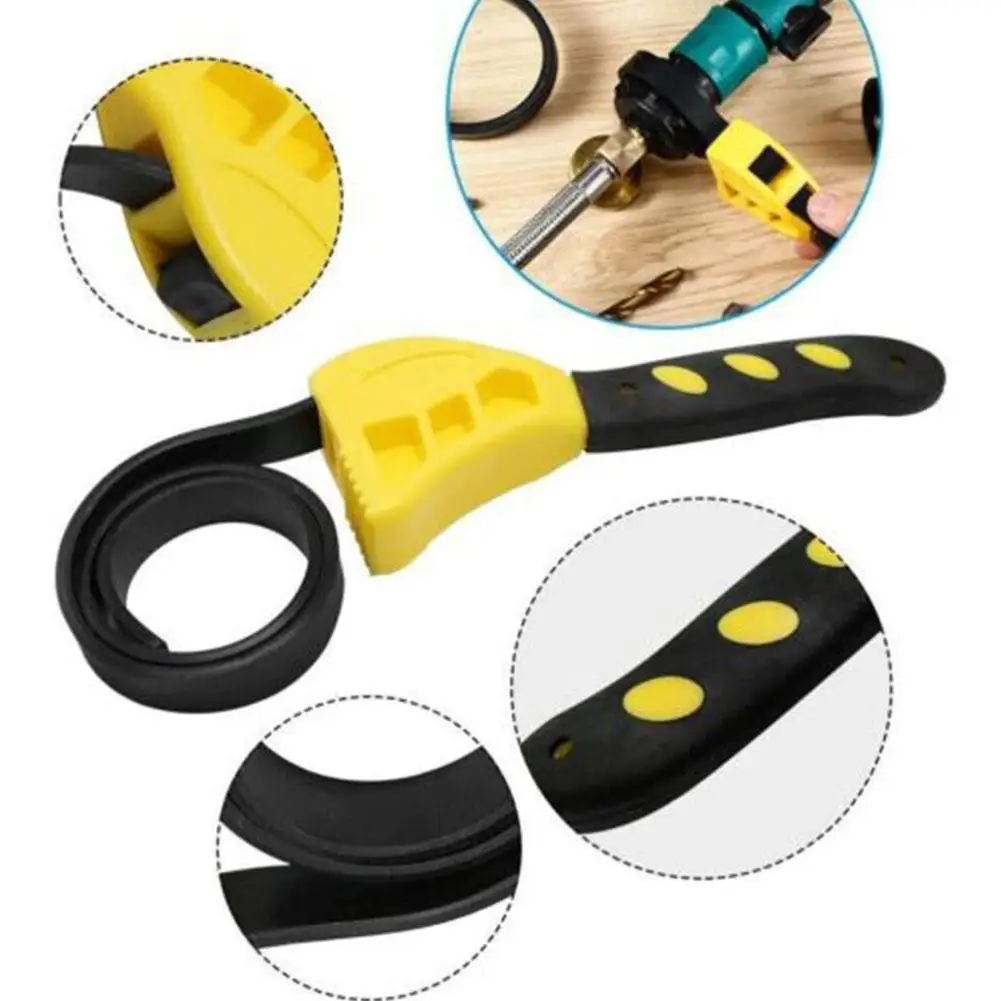 Multifunctional 6-inch Belt Wrench Oil Filter Puller Strap Spanner Chain Tools Household Cartridge Disassembly Strap Opener Tool