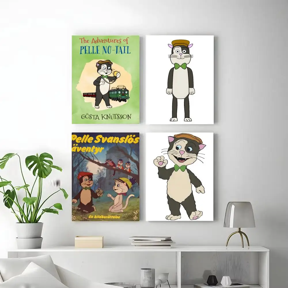 Cartoon Cat P-Peter No Tail Poster  Iconic Poster Wall Art Print Poster Decorative Mural Home Decor Gift Unframed
