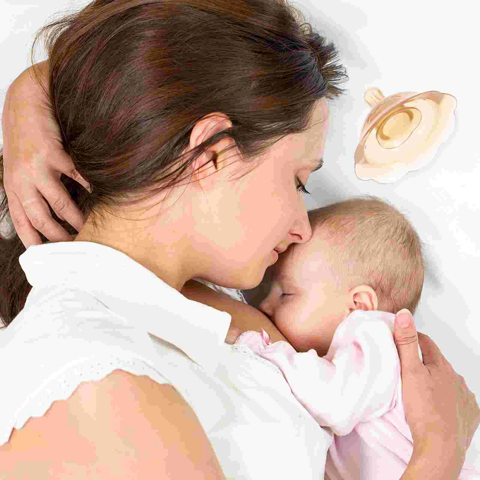 

Cream Silicone Nursing Protector Care Extender Cover Silica Gel Mother Newborn Breastfeeding