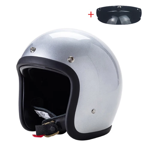Casco de Motocicleta de Cara Abierta Estilo