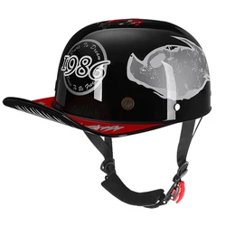 2022Motorcycle Venom Helmet Retro Baseball Cap Motorcycle Baseball Cap Accessories Vitange Duck Helmet Dot Casco Moto Motorbike