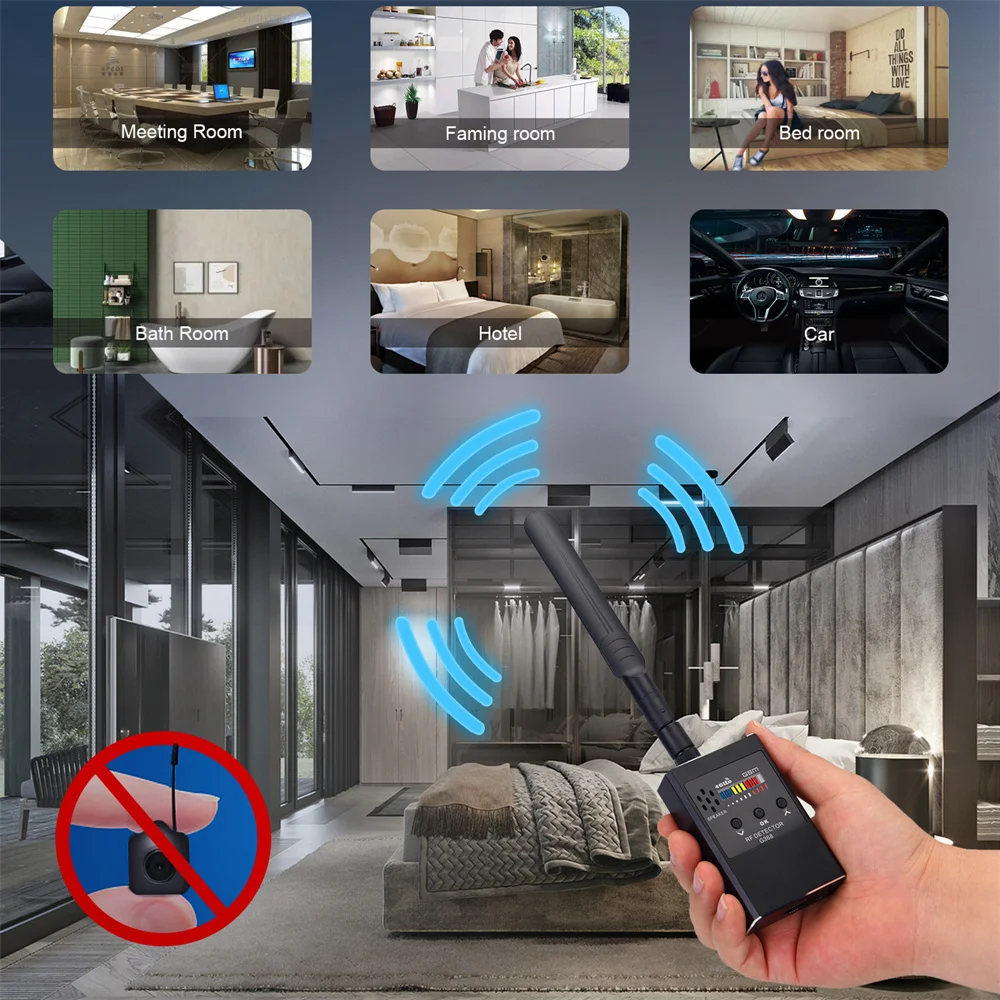 G338 Pro Anti Spy Detector, RF Signal Finder, Hidden Camera & GPS Tracker Scanner