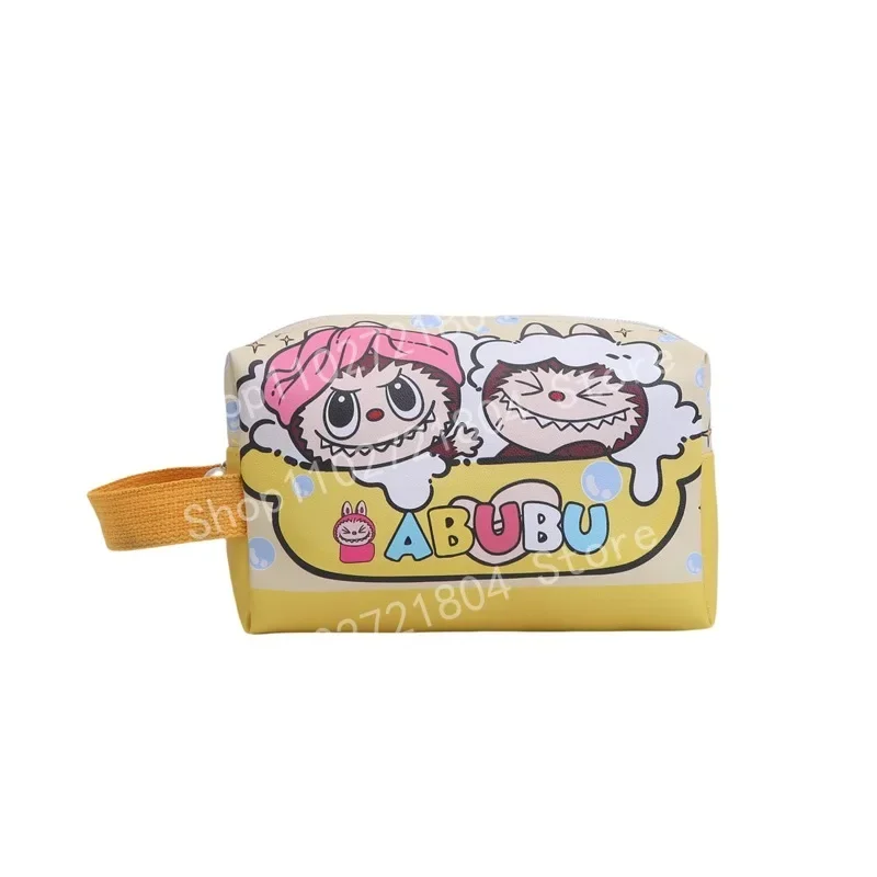 Anime Cute Labubu Makeup Bag Large Capacity Cartoon Toiletries Women's Skincare Storage Bag Essential Handbag for Daily Travel