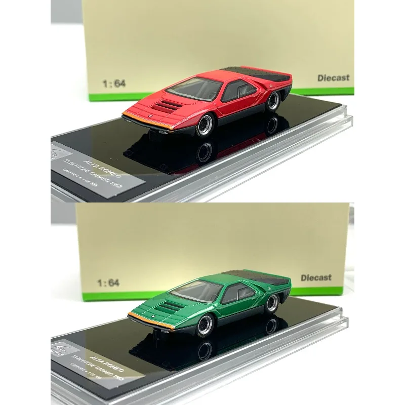Масштабная модель автомобиля ALFA ROMEO 33 BERTONE CARABO 1968 из сплава, 1/64