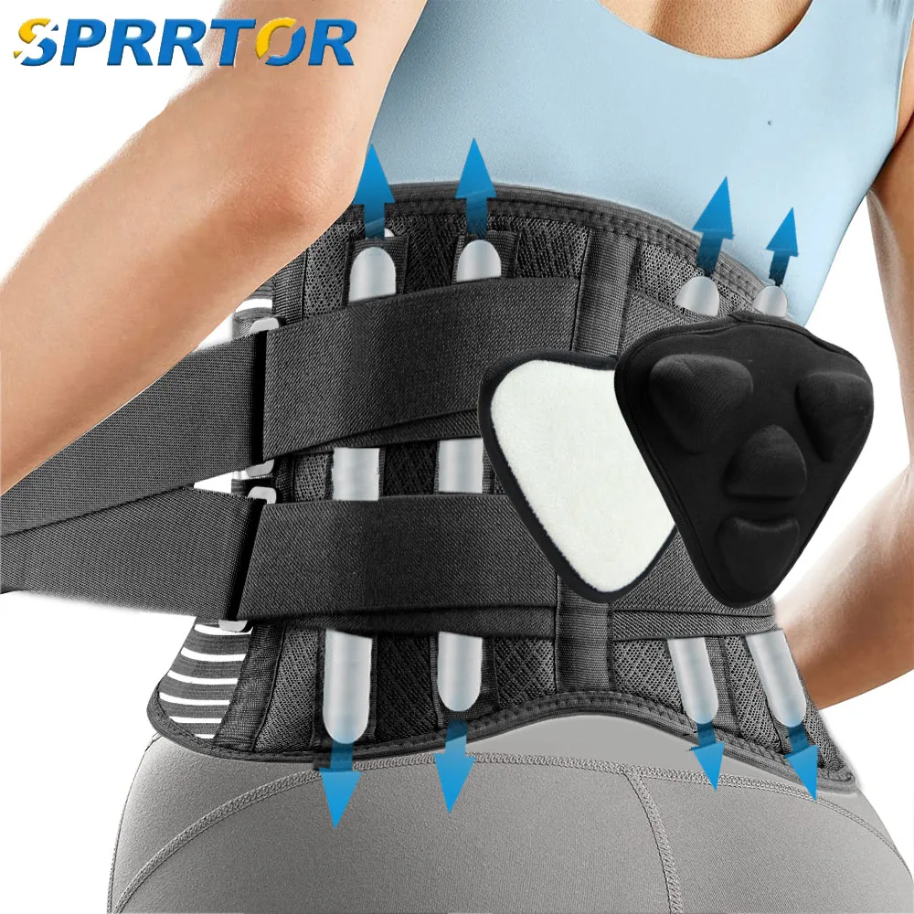 

Double Pull Back Lumbar Support Belt Waist Orthopedic Corset Men Women Spine Decompression Waist Trainer Brace Back Pain Relief