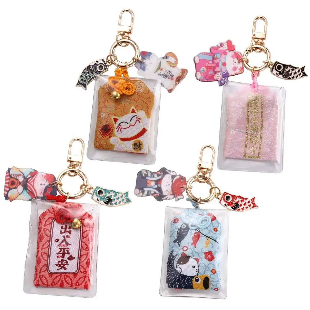 Good Luck Mobile Accessories Car Pendant Key Rings Keyring Ornaments Fortune Lucky Cat Keychain Maneki Neko Key Chain