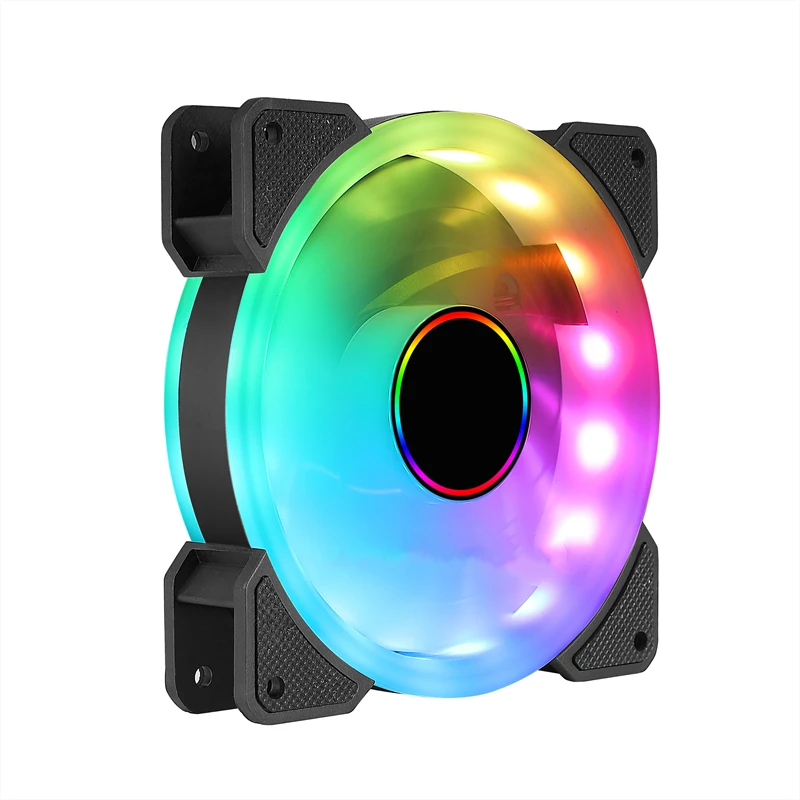 PCled Chassis Fan 6pin Ultra Silent DC 12V Computer Rgb Light Emitting 12025 Cooling CF Air-Cooled Desktop Host Chassis Cooling