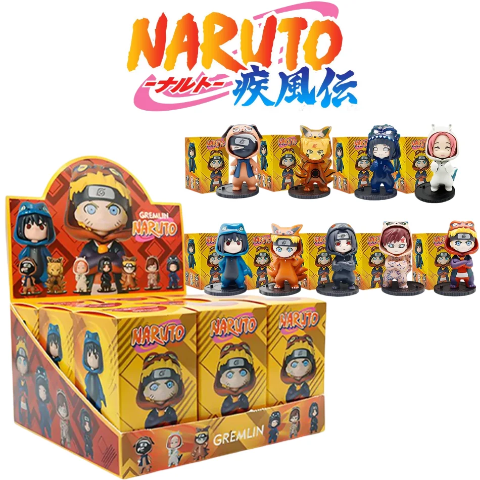 

1-9Pcs Naruto blind box Figures Model Ornament Anime Uchiha Sasuke Sakura Cosplay Action Figurine Model Toys Decorations Gifts