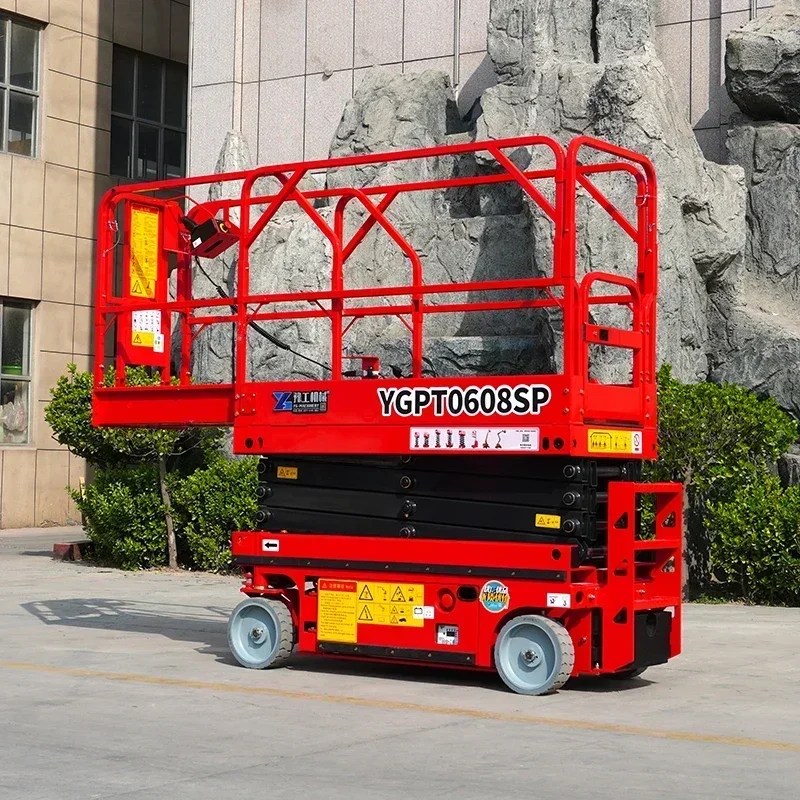 

6M 8M 10M 12M Hydraulic Crawler Type Lifting Platform Scissor Lifting Clamp Hydraulic Manual Roller Top Scissor Lift Table