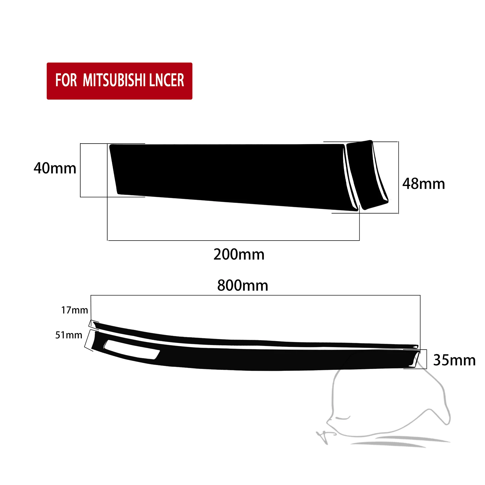 Real Carbon Fiber For Mitsubishi Lancer EVO 2008-2015 Car Central instrument Trim Customizable Sticker Interior Accessories 5