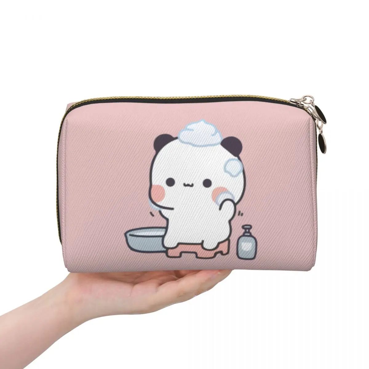 

Медведь панды, Bubu Dudu в ванной комнате, женская косметичка, дорожный органайзер для макияжа, сумка для хранения туалетных принадлежностей, чехол для комплекта Dopp