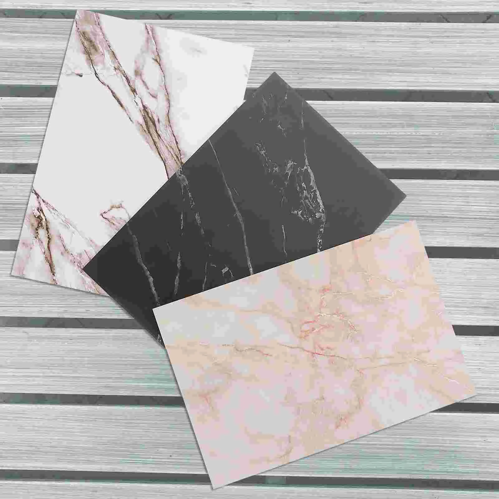 

3pcs Marble Pattern Photo Backdrop Board Reusable PVC Food Photography Background Props HBC01 HBC02 HBC03