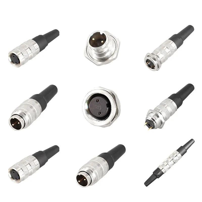 Aviation Plug Socket Reverse Mount M16 2 3 4 5 6 7 8 10 12 14 Pin J09 Imitation Amphenol Belden Connection 2P 3P 4P 5P 6P 7 core