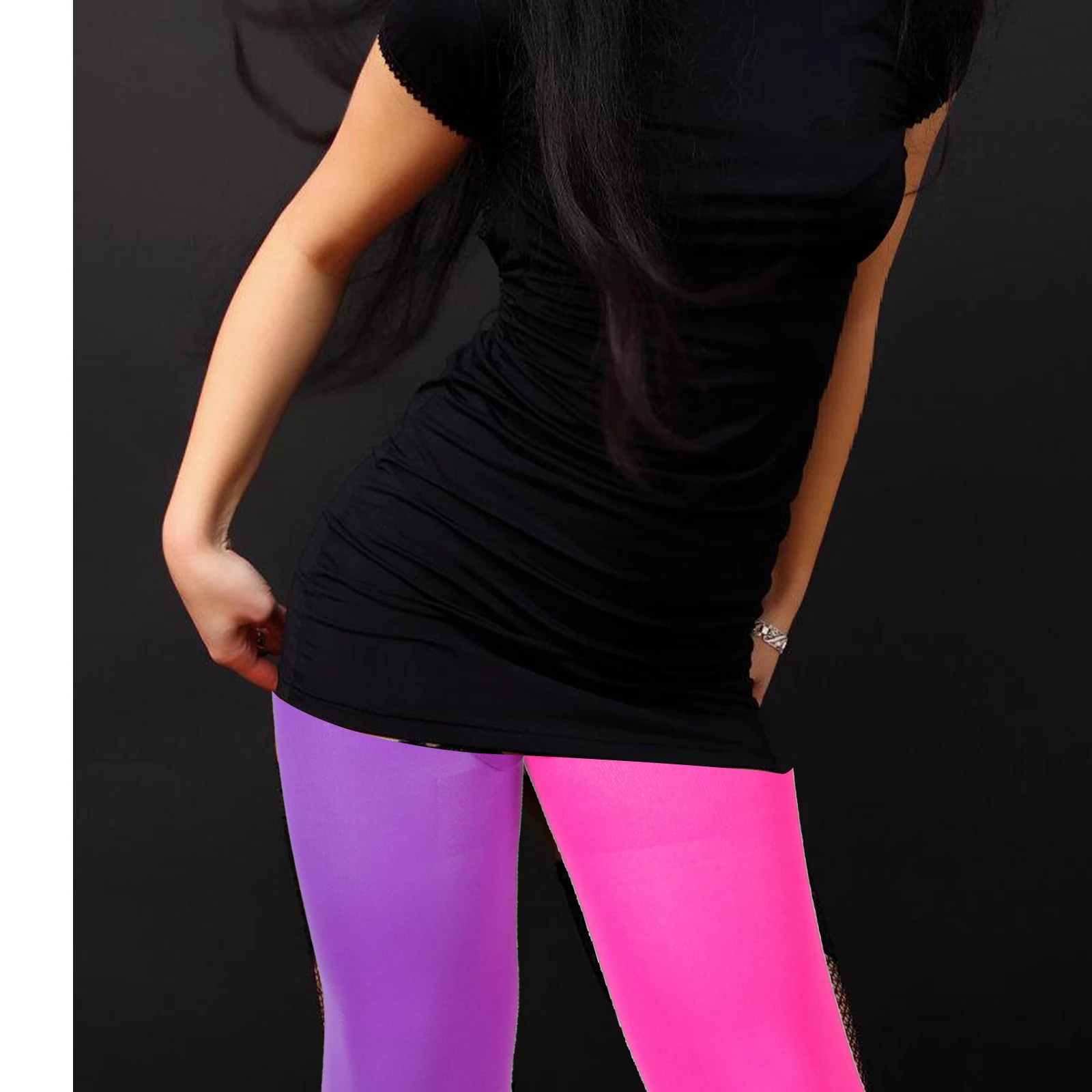 

Two Color Silk Stockings Women Leggings Translucent Thigh High Elastic Candy Style Party Wear Fit Most Women Slip Prevention