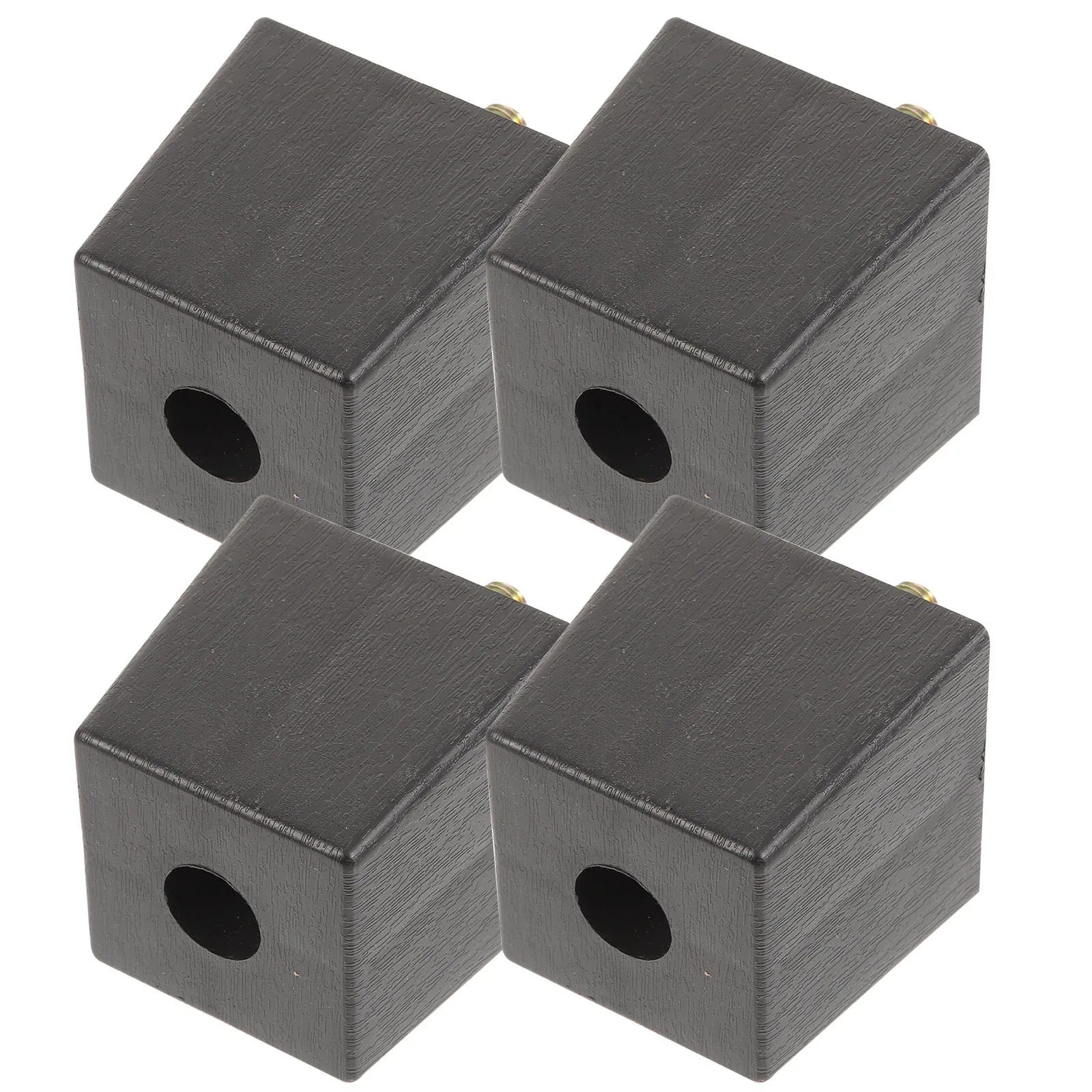Pés de armário quadrados de móveis de plástico, 4 unidades, para sofá, mesa, cama, substituição, conjunto de 4 pernas de banco ao ar livre, durável