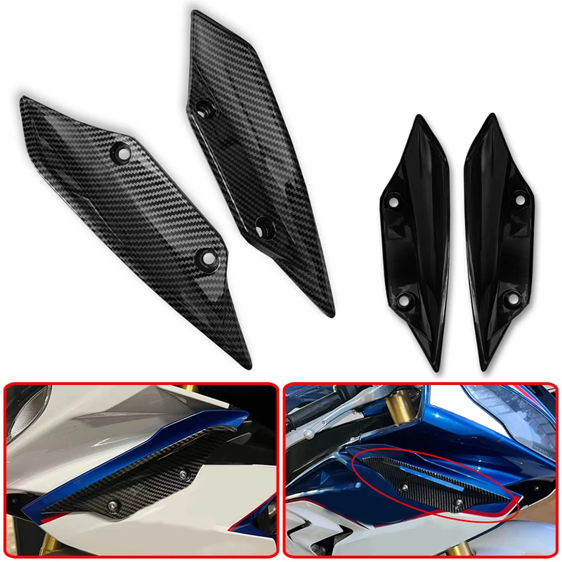 S1000RR Windshield Fairing Wing Cover ABS Plastic Front Aerodynamic Winglets Fit For BMW S1000 RR 2009-2014 2015 2016 2017 2018