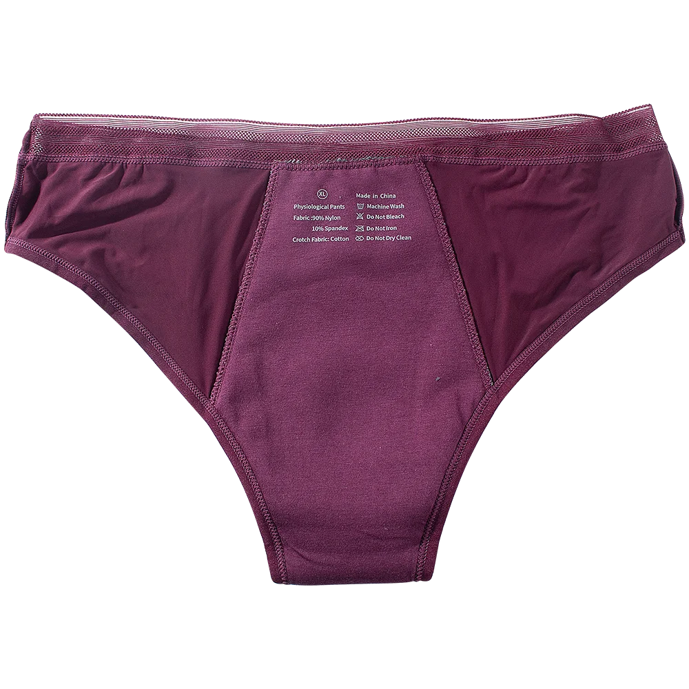 Seamless Cotton Menstrual Panties 4-Layer Leakproof Fast Absorption Women Period Panties Mid-Rise Incontinence Undies