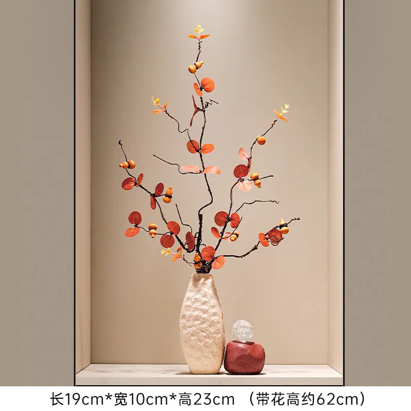 Premium Light Luxury Ceramic Welcome Pine Vase Desk Flower Arrangement Entry Living Room Housewarming & Opening Gifts Home Decor