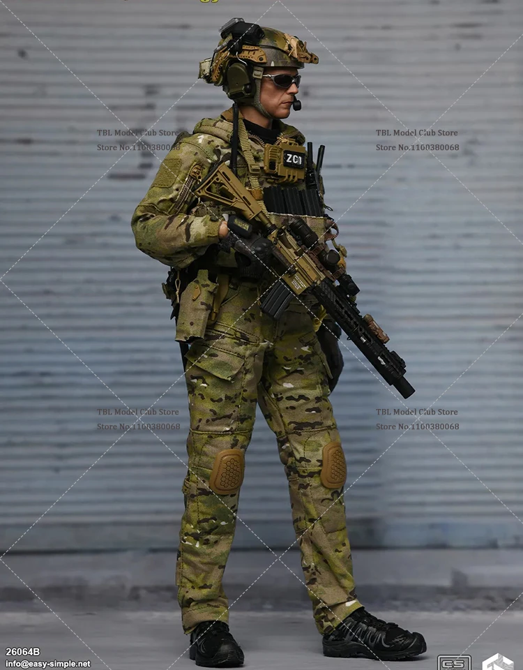 Easy&Simple 26064B 1/6 Scale Male Soldier Special Operations Forces Special Unit Operator Full Set 12inch Action Figure Doll