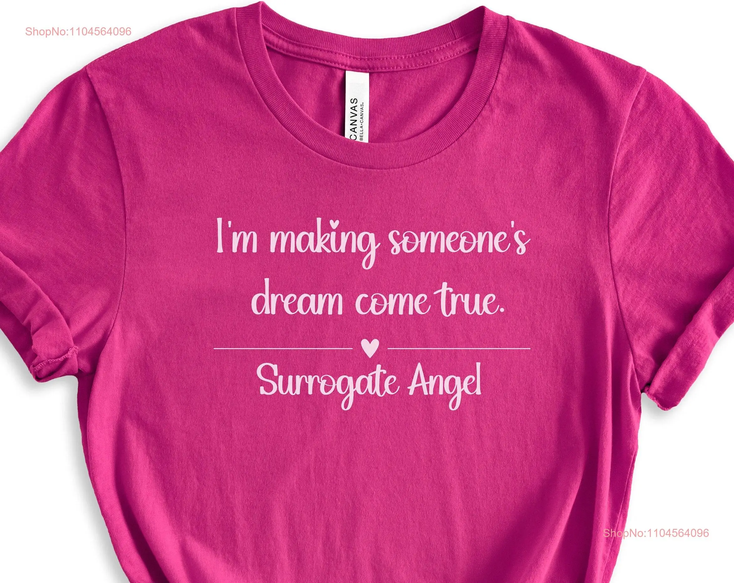 Surrogacy Surrogate T shirt gift IVF Fertility long or short sleeves