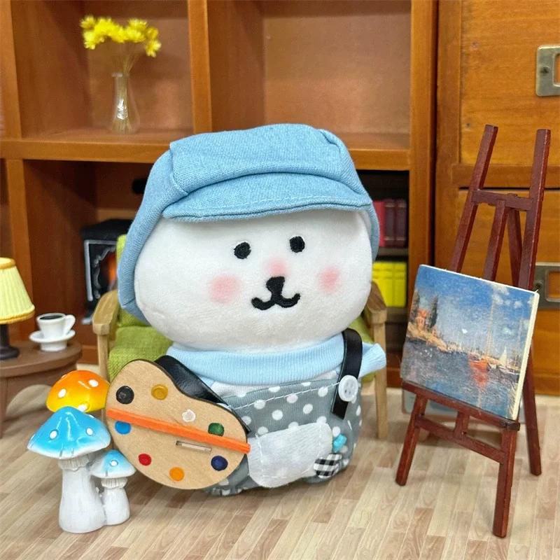 

Новое поступление, 10 см, синий тон, маленький художник, шутка, медведь, кукольная одежда, милый и очаровательный костюм, сменная кукольная одежда, игрушечный аксессуар