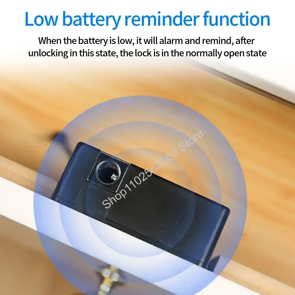 Intelligentes Türschloss aus Holz, schlüssellos, unsichtbar, elektronisches Schloss, Kartenverschluss, TTlock-App, Entriegelung, Schrank,