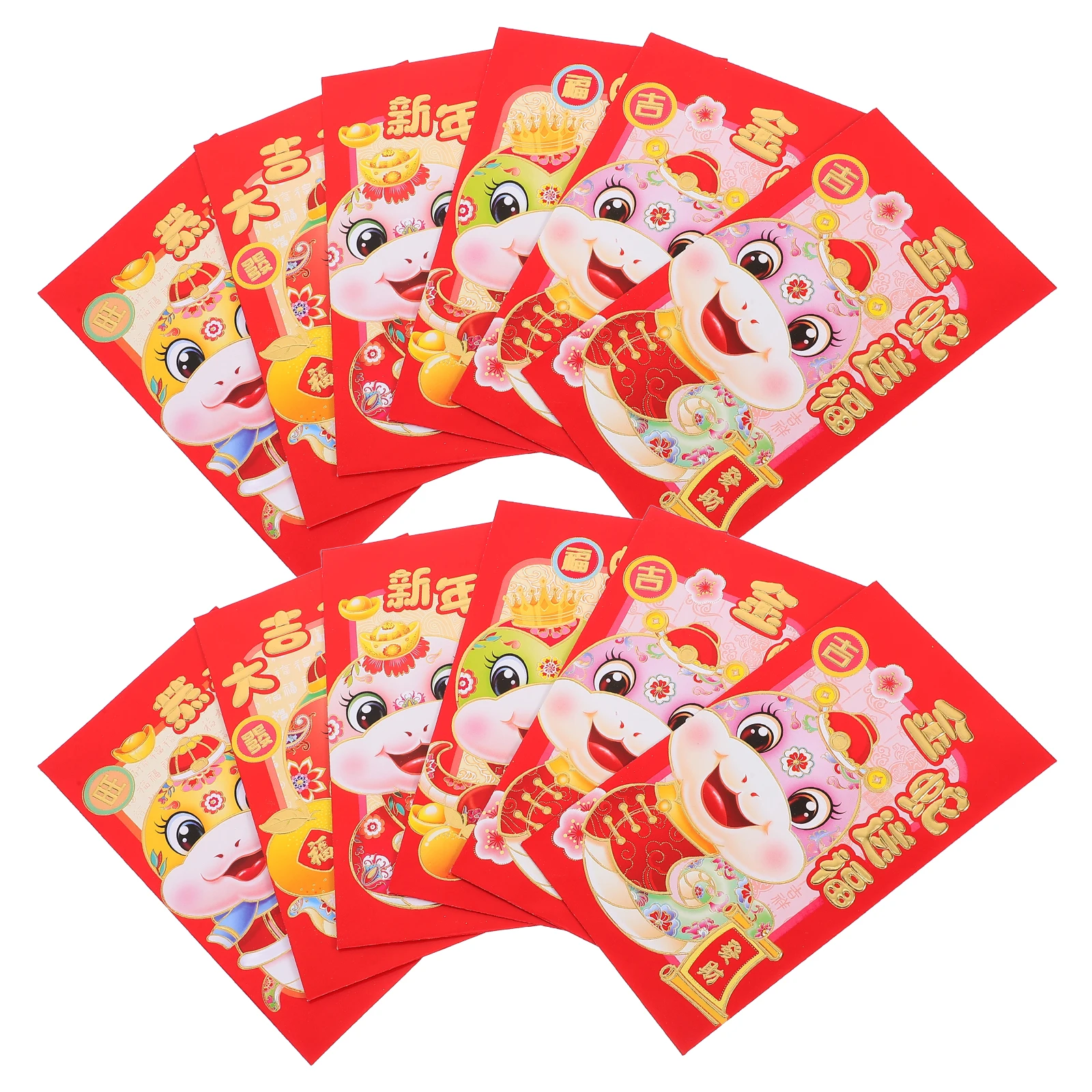 

30pcs Red Zodiac Chinese New Year Envelopes Cash Lucky Paper New Year Envelope Red Envelopes Celebrations Weddings