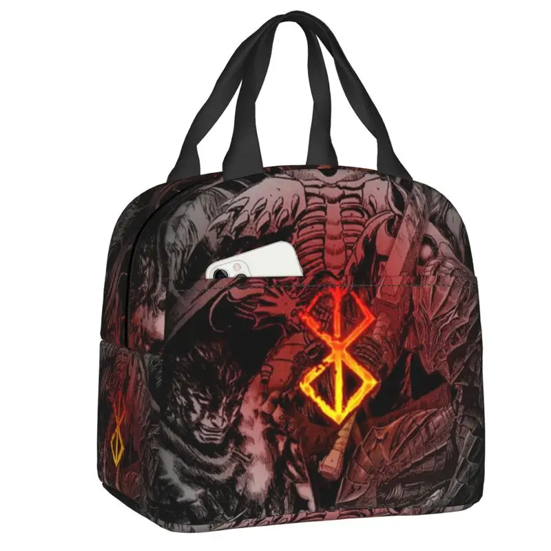 

Custom Hot Japanese Anime B-Bereserks Resuable Lunch Box for Women Cooler Thermal Insulated Lunch Bag School Children Student