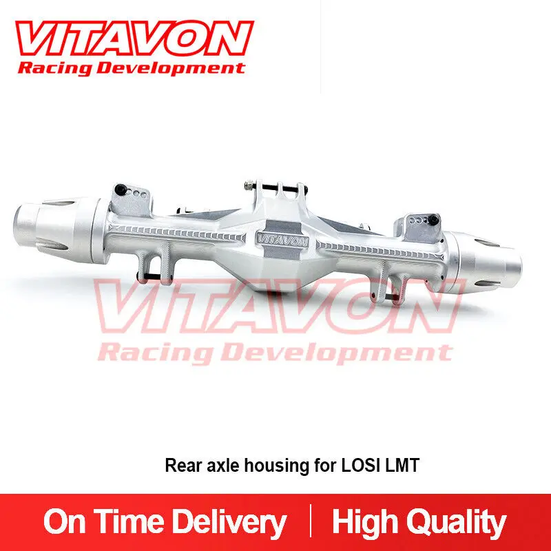 

VITAVON CNC Alu#7075 Rear axle housing for LOSI LMT Grave Digger 1/10 Silver