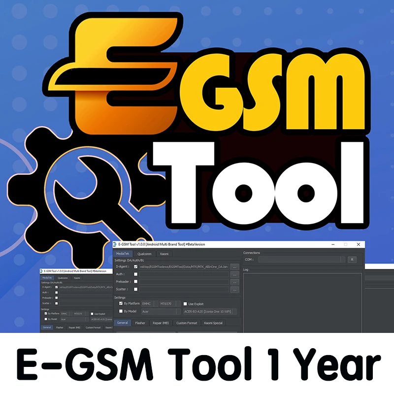 E-GSM Tool 1 Year EGSM TOOL Repair IMEI FRP for Huawei Xiaomi OPPO Infinix Android Mobile Device