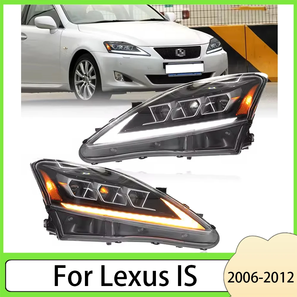 

Фара для Lexus IS250 IS350 ISF IS 220d 2006-2012 Передние фонари с последовательным указателем поворота Полностью светодиодные передние Plug and Play