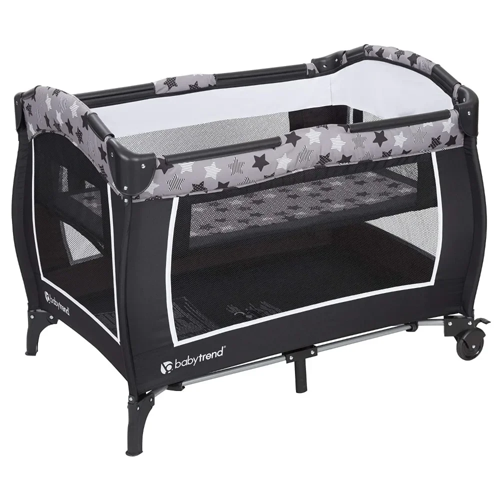 Trend-E Nursery Center em Rising Star, Baby Trend, Cinza
