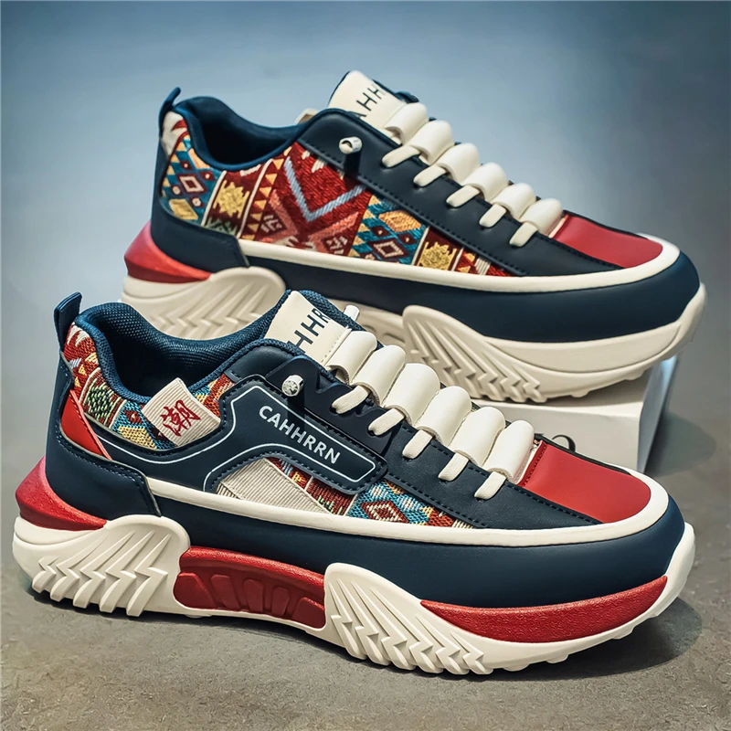

Trendy Men's Sports Casual Shoes Breathable Mesh Thick Bottom Heightening Dad Sneakers Summer Collection 2026