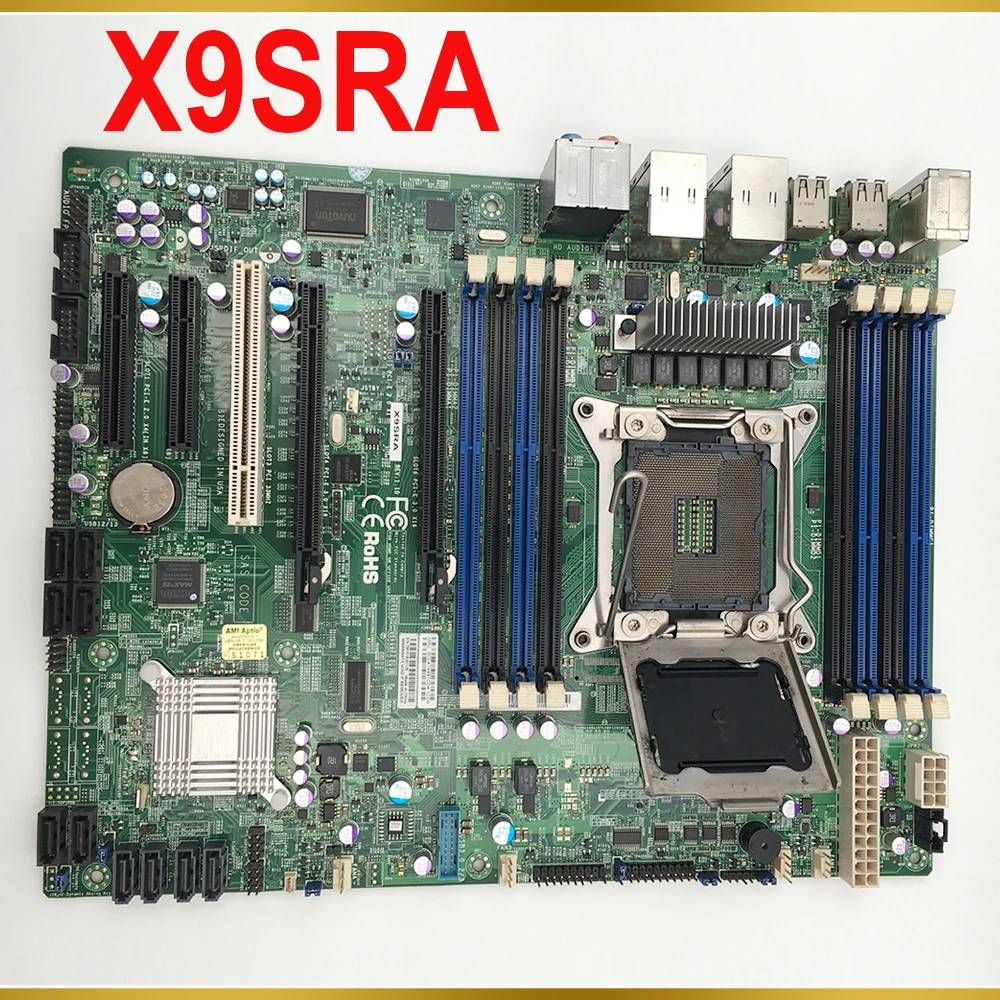 For Supermicro Motherboard LGA2011 E5-2600/1600 V1/V2 Family 2nd and 3rd Gen. Core i7 Series ECC DDR3 X9SRA